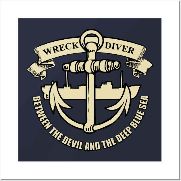 Wreck Diver Wall Art by TCP